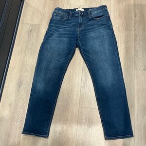 Madewell Men's Dark Blue Athletic Slim Jeans Coolmax